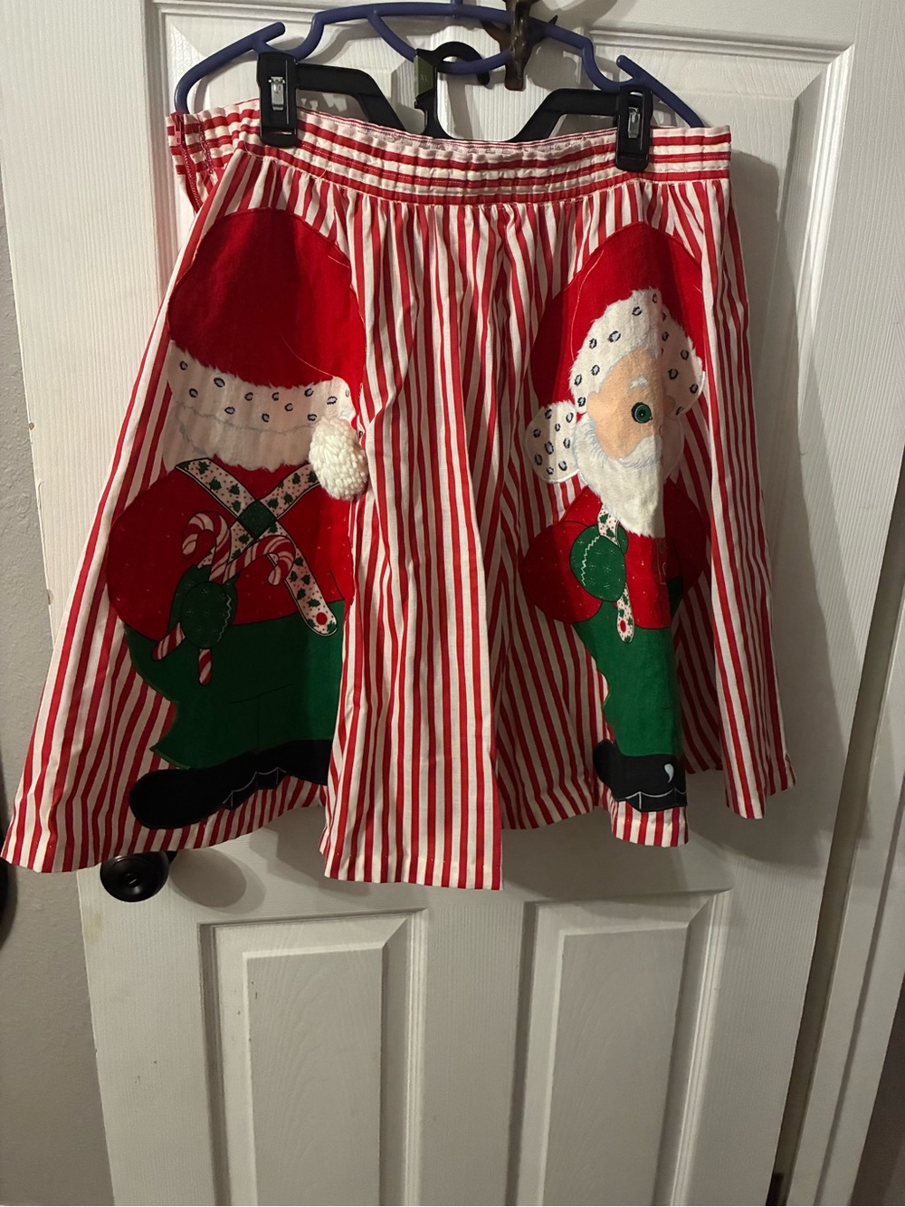 Women’s Handmade Vintage Santa Christmas Skirt